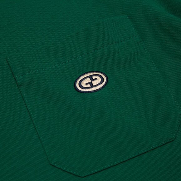 Gucci Color Block Polo Shirt (Green) - Picture 6 of 8